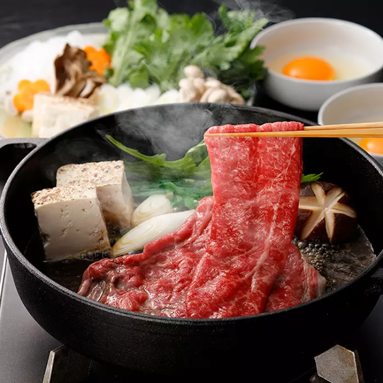 【送料込み】【京都府】京都・大橋亭 黒毛和牛すき焼き用  ※冷凍配送