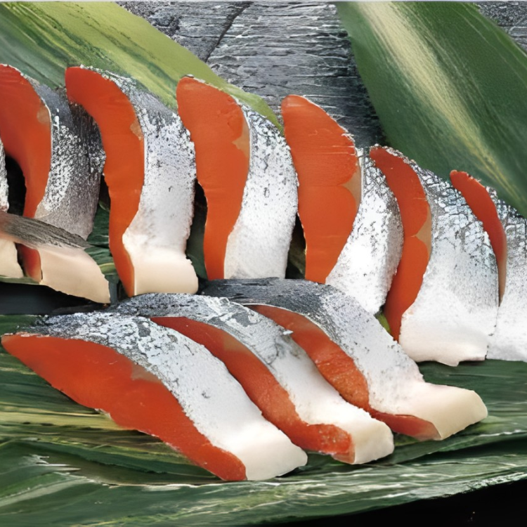 【送料込み】【東京都】北田塩紅鮭半身切身 １kg ※冷凍配送