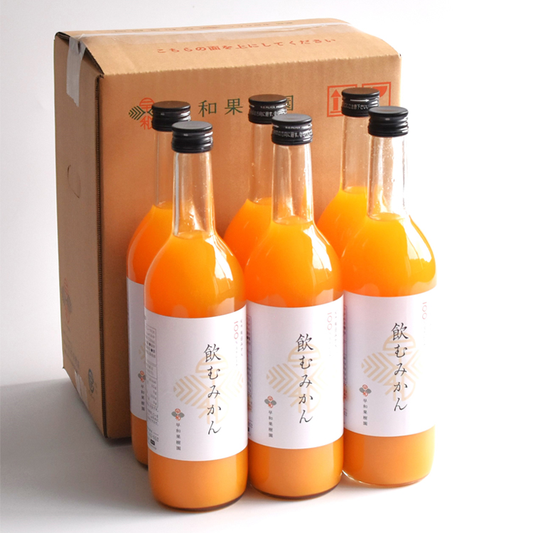 【送料込み】【和歌山県】有田みかんジュース「飲むみかん」大瓶６本セット