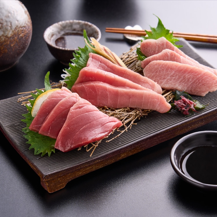 【送料込み】【高知県】うみのファーム　本まぐろ刺身用柵セット  ※冷凍配送