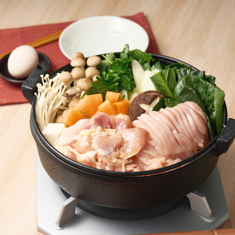 【送料込み】【徳島県】けい樂亭　阿波尾鶏すき焼きセット  ※冷凍配送