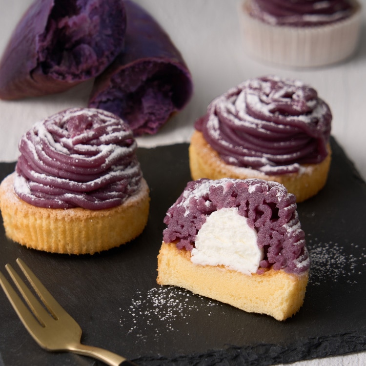 【送料込み】【鹿児島県】薩摩芋本舗　紫芋のモンブラン１０個  ※冷凍配送