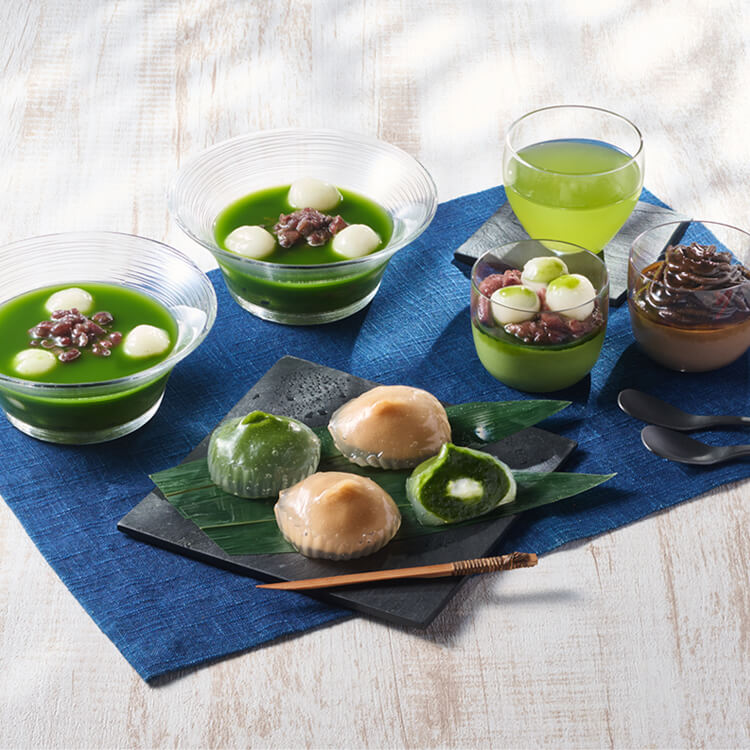 【京都府】東山茶寮 宇治抹茶冷やしぜんざいと抹茶スイーツセット【送料込み】 ※冷凍配送