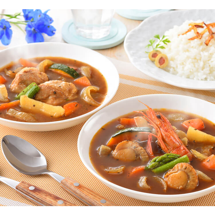 【北海道】北海道スープカレーセット 4個(ピーアンドピー)【送料込み】 ※冷凍配送