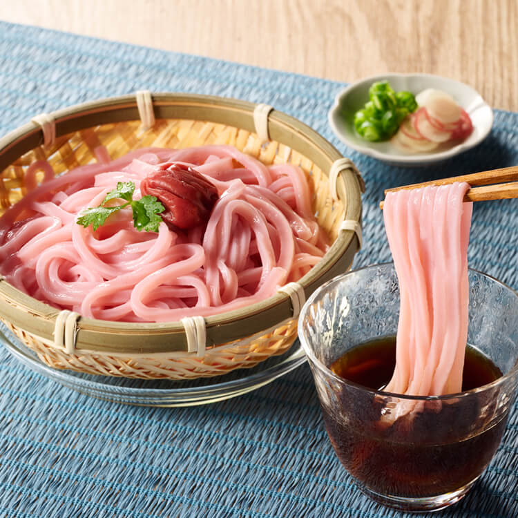 【和歌山県】紀州 丸ざる梅うどん ５食(ふみこ農園)【送料込み】