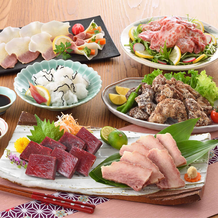 【山口県】下関鯨屋 日新丸 鯨の詰合せ［６種］ ※冷凍配送