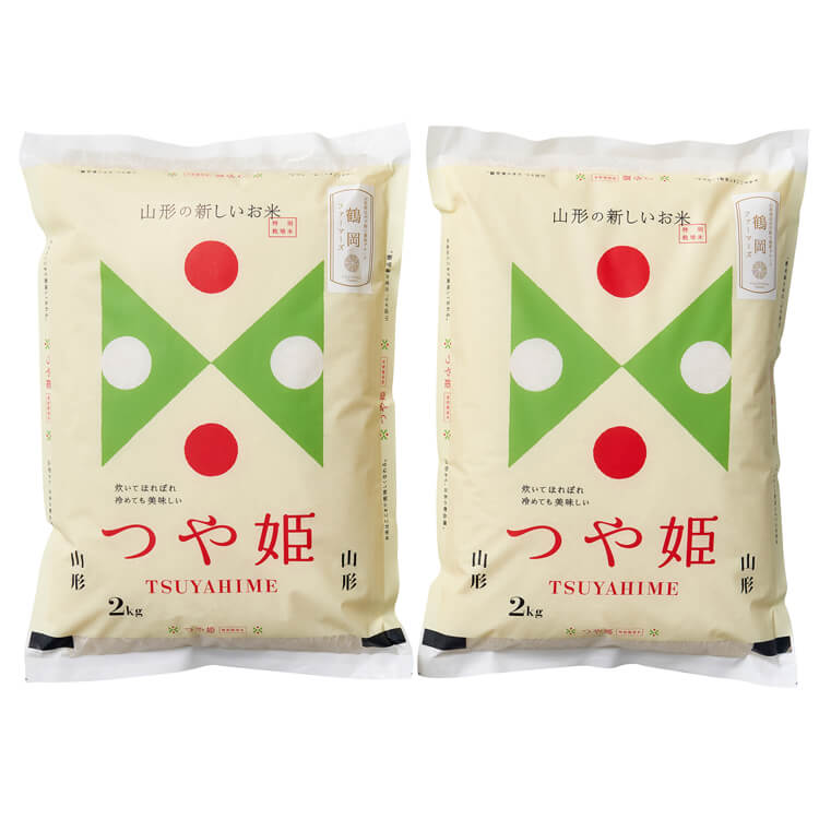 【山形県】鶴岡ファーマーズ 山形県産つや姫 2kg×2袋