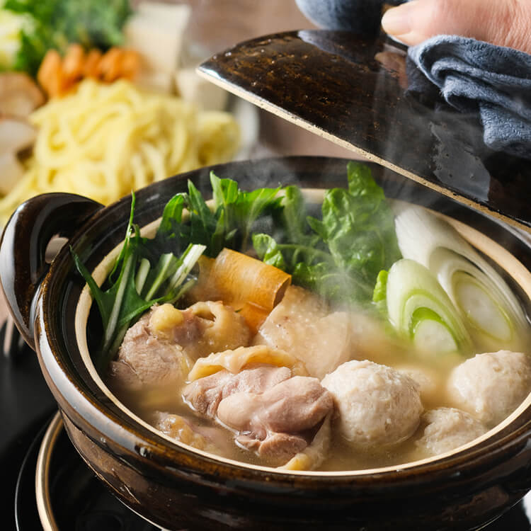 【大分県】絆屋 おおいた冠地どり 鶏白湯鍋セット ※冷凍配送