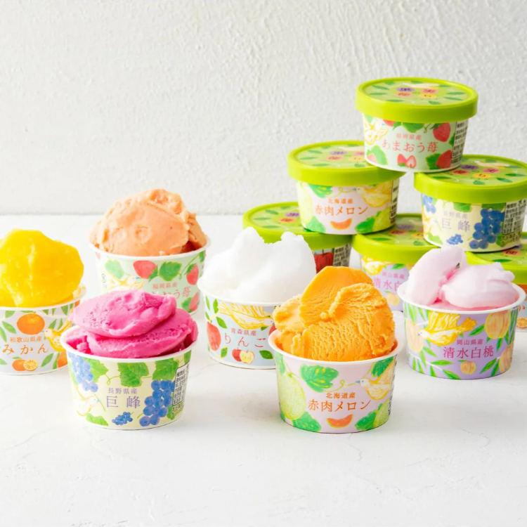 【送料込み】~果実の便り~国産フルーツアイス物語 ※冷凍配送