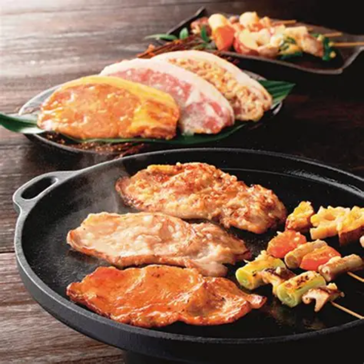 【送料込み】【鹿児島県】霧島黒豚ロース肉漬 ３種各２ ※冷凍配送