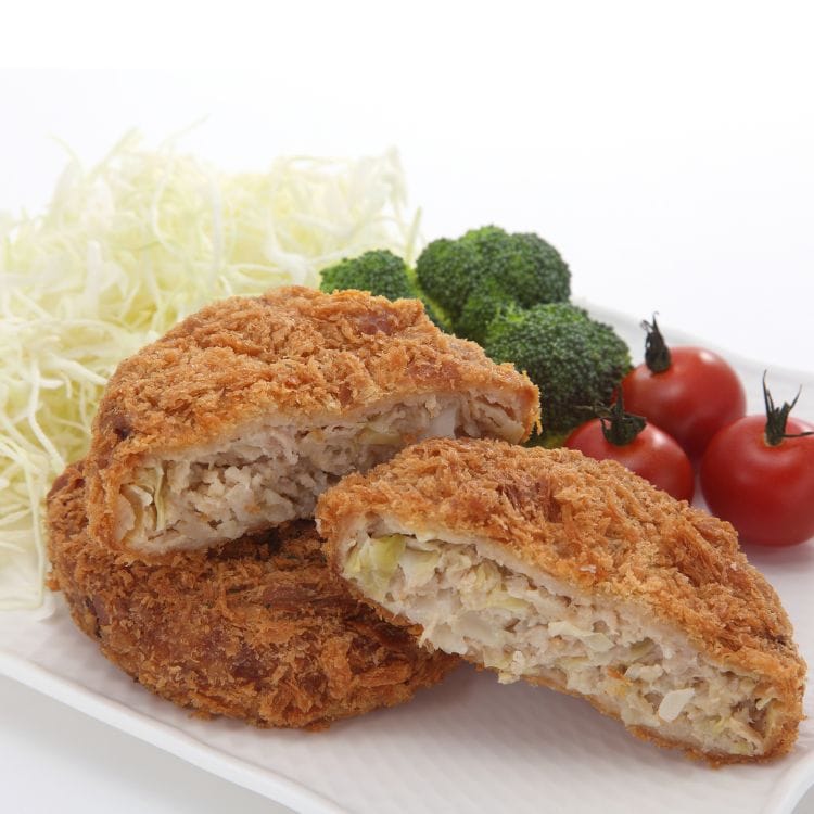 【送料込み】100％九州産豚肉と旬キャベツのメンチカツ ※冷凍配送