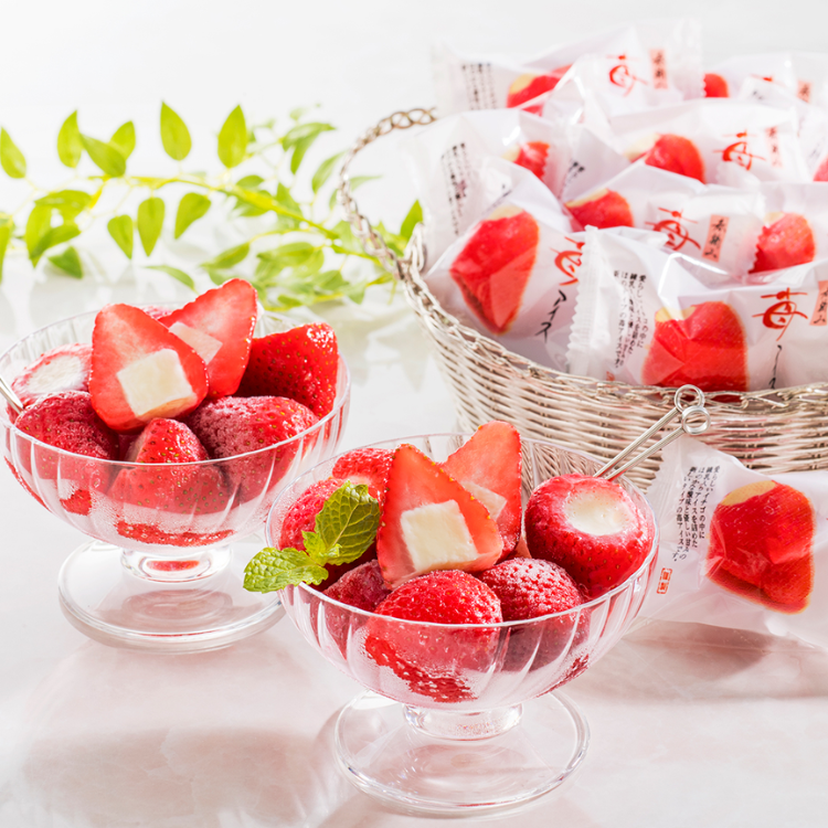 【送料込み】春摘み苺アイス（２０個） ※冷凍配送