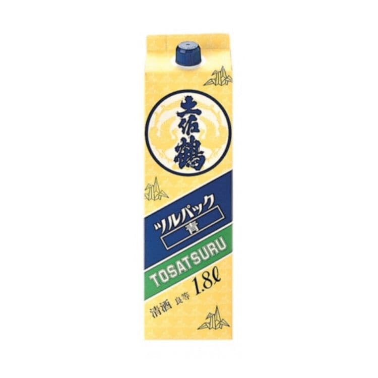 【送料込み】【高知県】清酒 良等 土佐鶴 ツルパック 青 1.8L