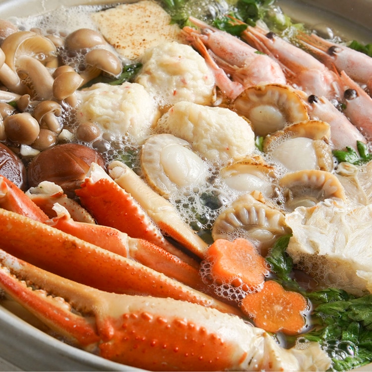 【送料込み】【北海道】具材たっぷりかに鍋（江戸屋） ※冷凍配送