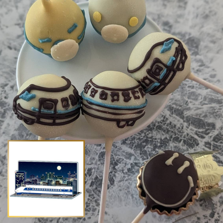 【送料込み】【東京都】サウンドアクスタ100系 & オリジナルポップケーキ（ミホパンポップケーキ）