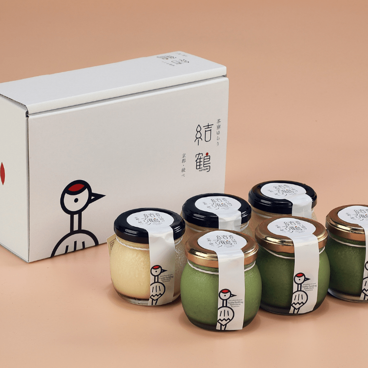 【送料込み】【京都府】結鶴プリン6個セット（バニラ/抹茶 各3個）（茶寮ゆらり） ※冷蔵配送