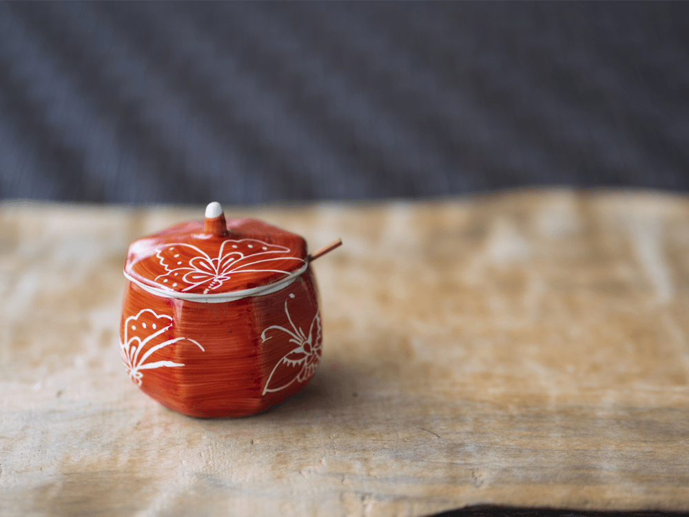 抹茶ラテと和菓子