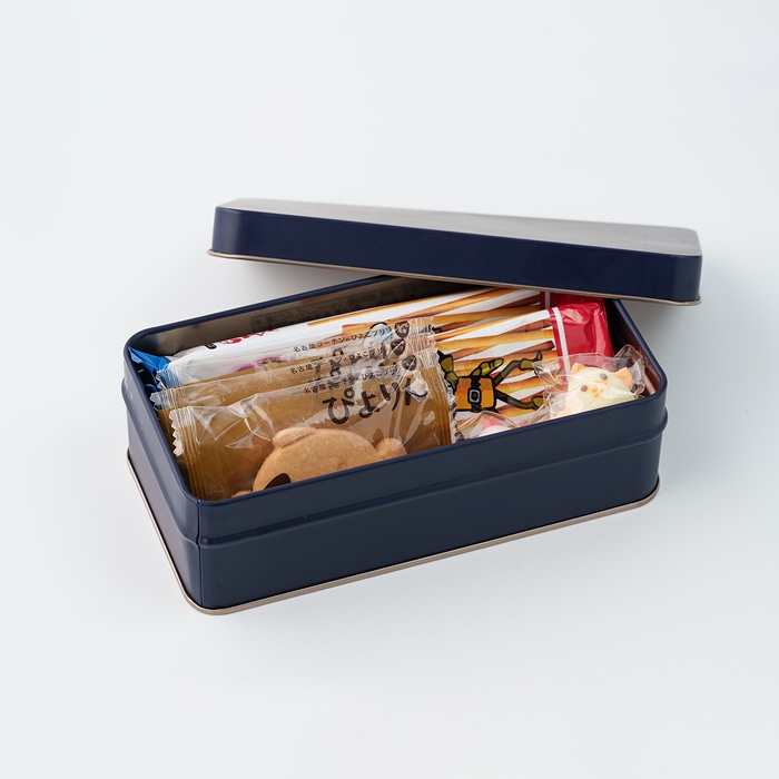 中川運河コラボ限定グッズ①ぴよりん×ビスくん デザイン缶