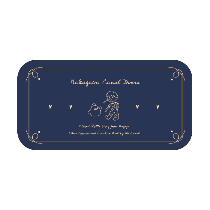 中川運河コラボ限定グッズ①ぴよりん×ビスくん デザイン缶