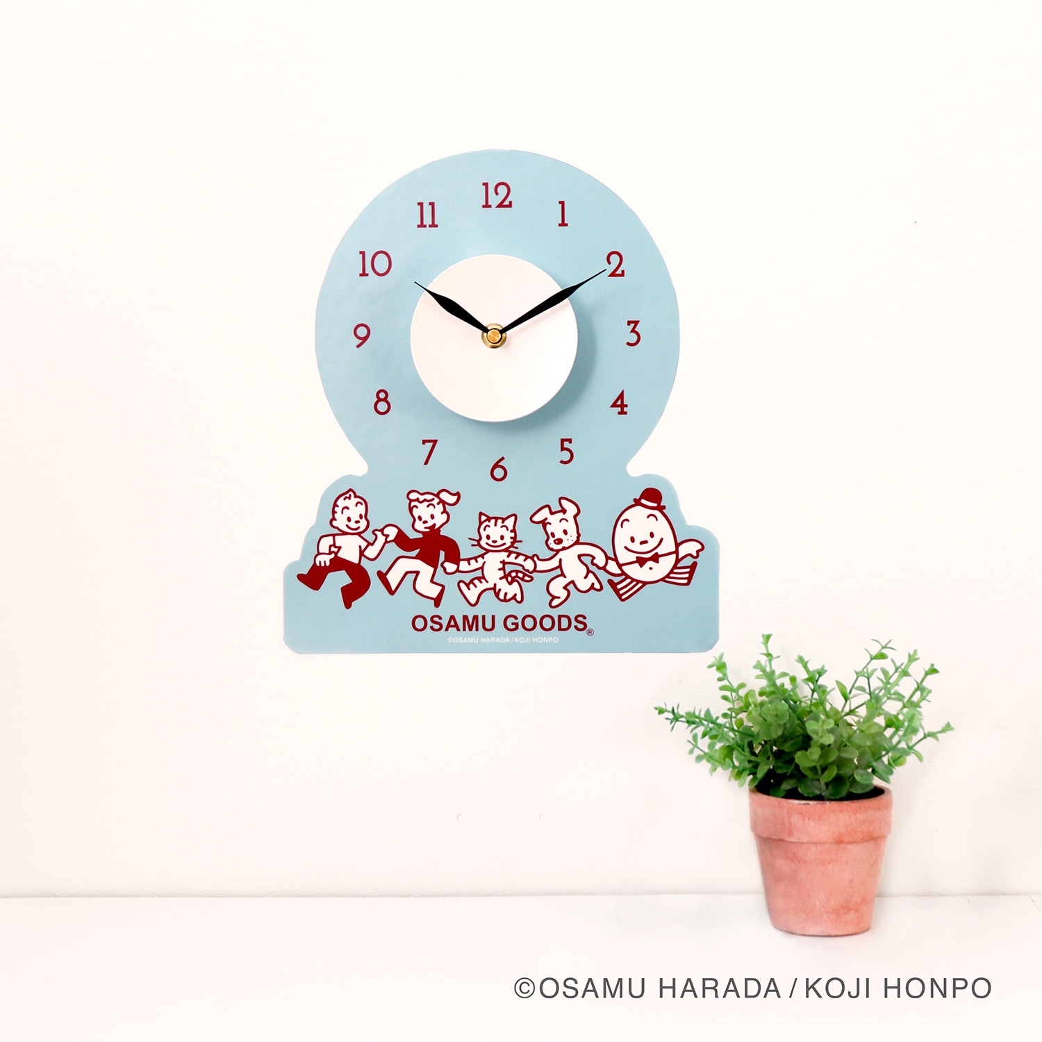 OSAMU GOODS ウォールクロックステッカー 02 ミントグリーン ミントグリーン