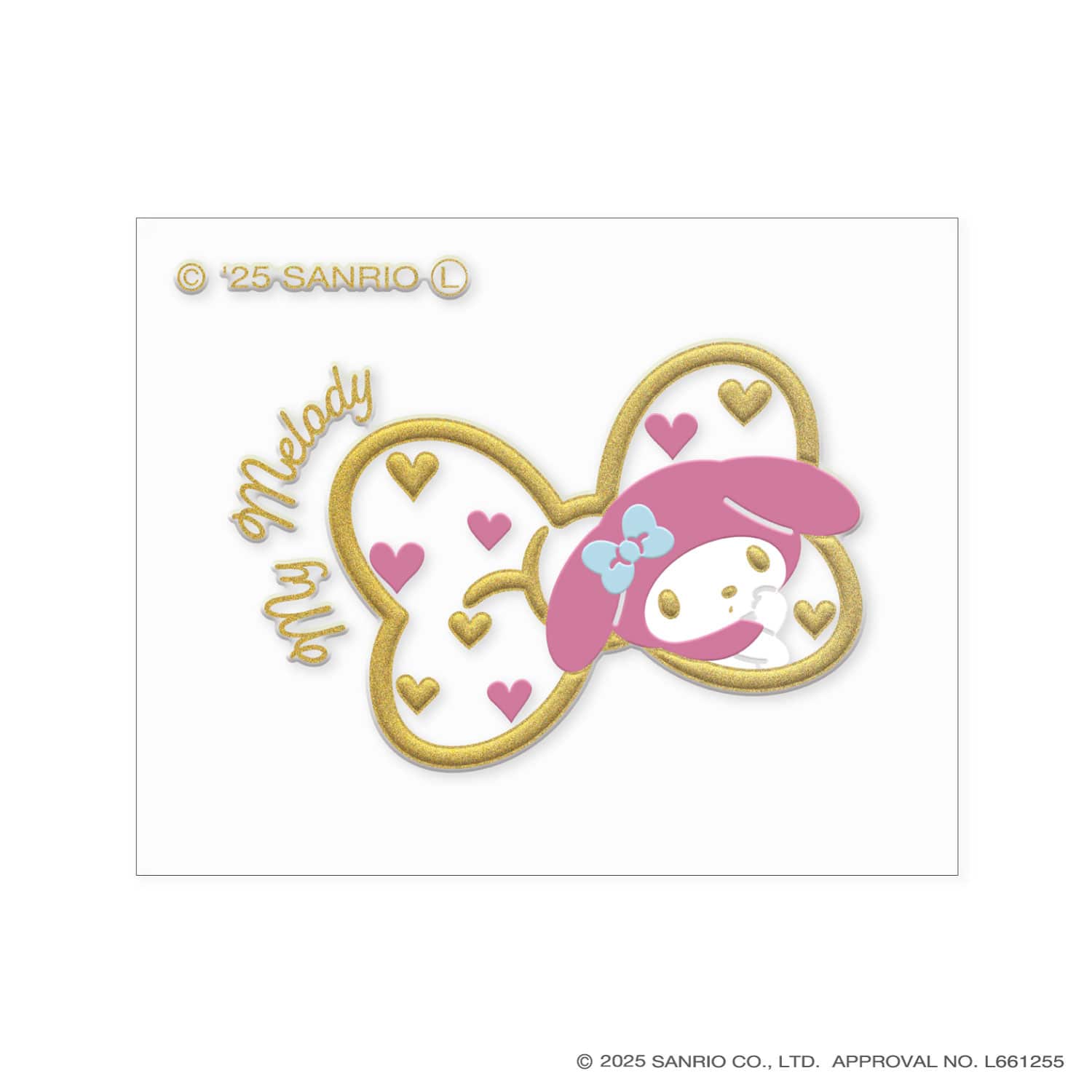 サンリオキャラクターズ　蒔絵ステッカー マイメロディ マイメロディ