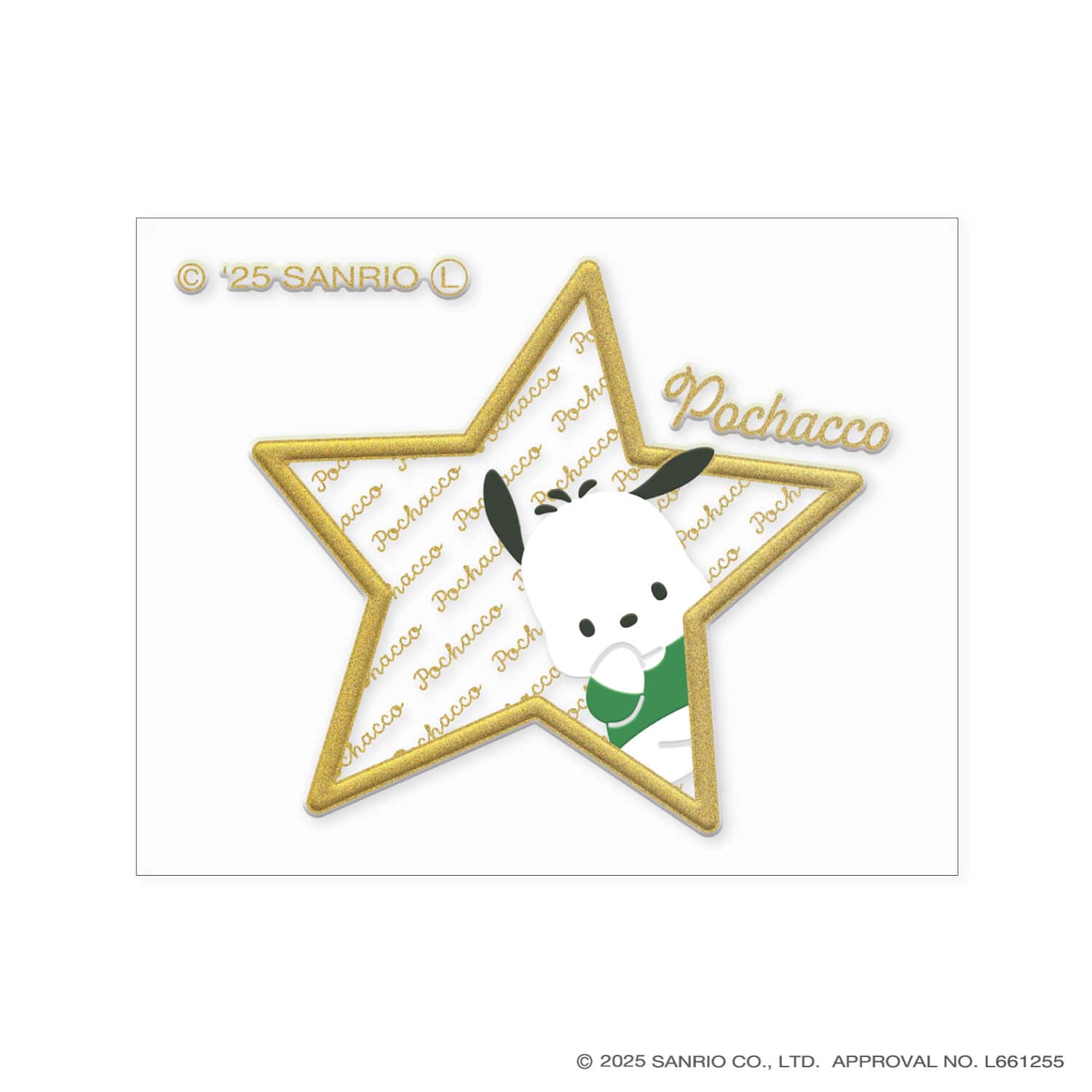 サンリオキャラクターズ　蒔絵ステッカー ポチャッコ ポチャッコ