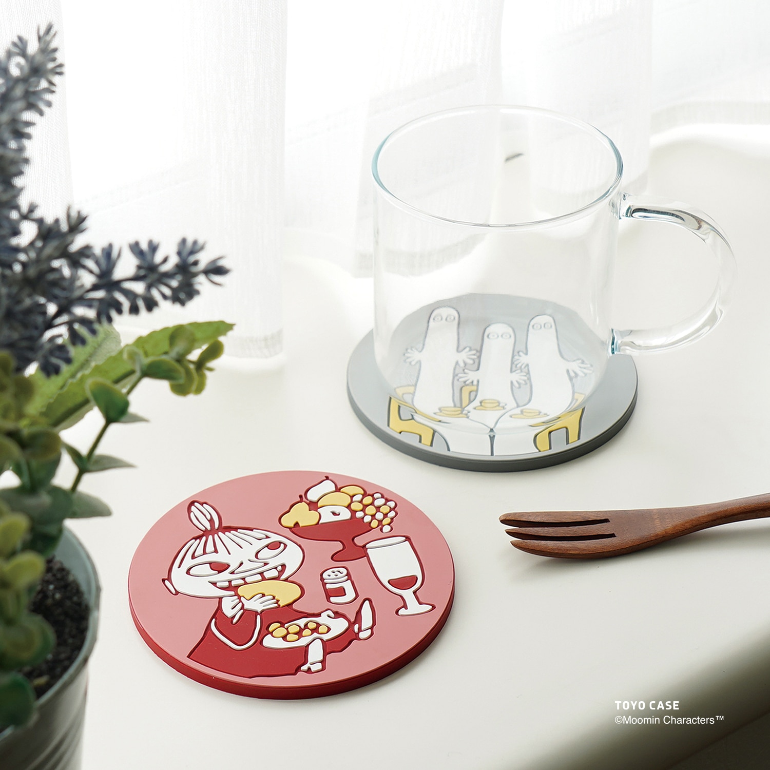 コースターマグネットムーミンシリーズ　ニョロニョロ ニョロニョロ
