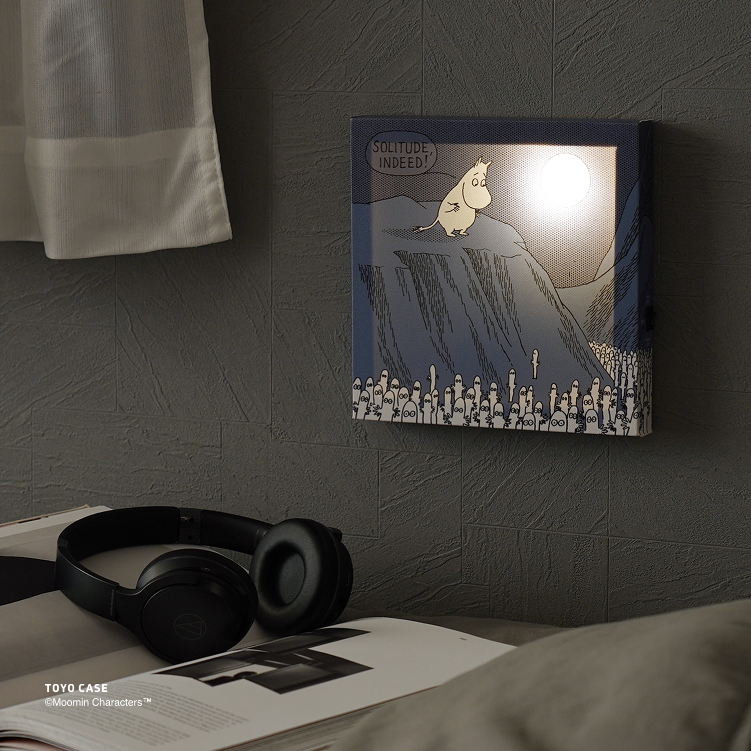 LEDキャンバスアートムーミンシリーズ　BLUE BLUE