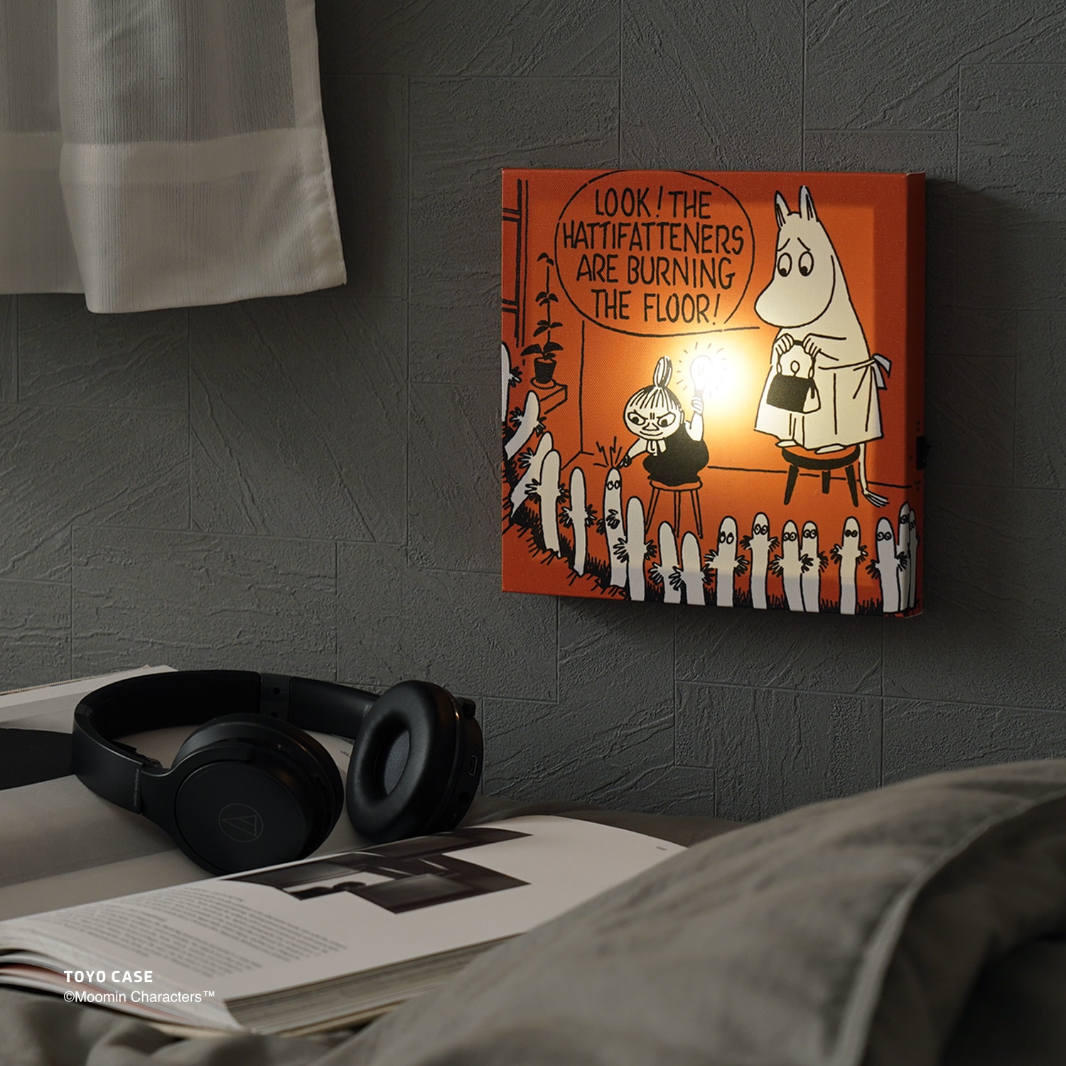 LEDキャンバスアートムーミンシリーズ　RED RED