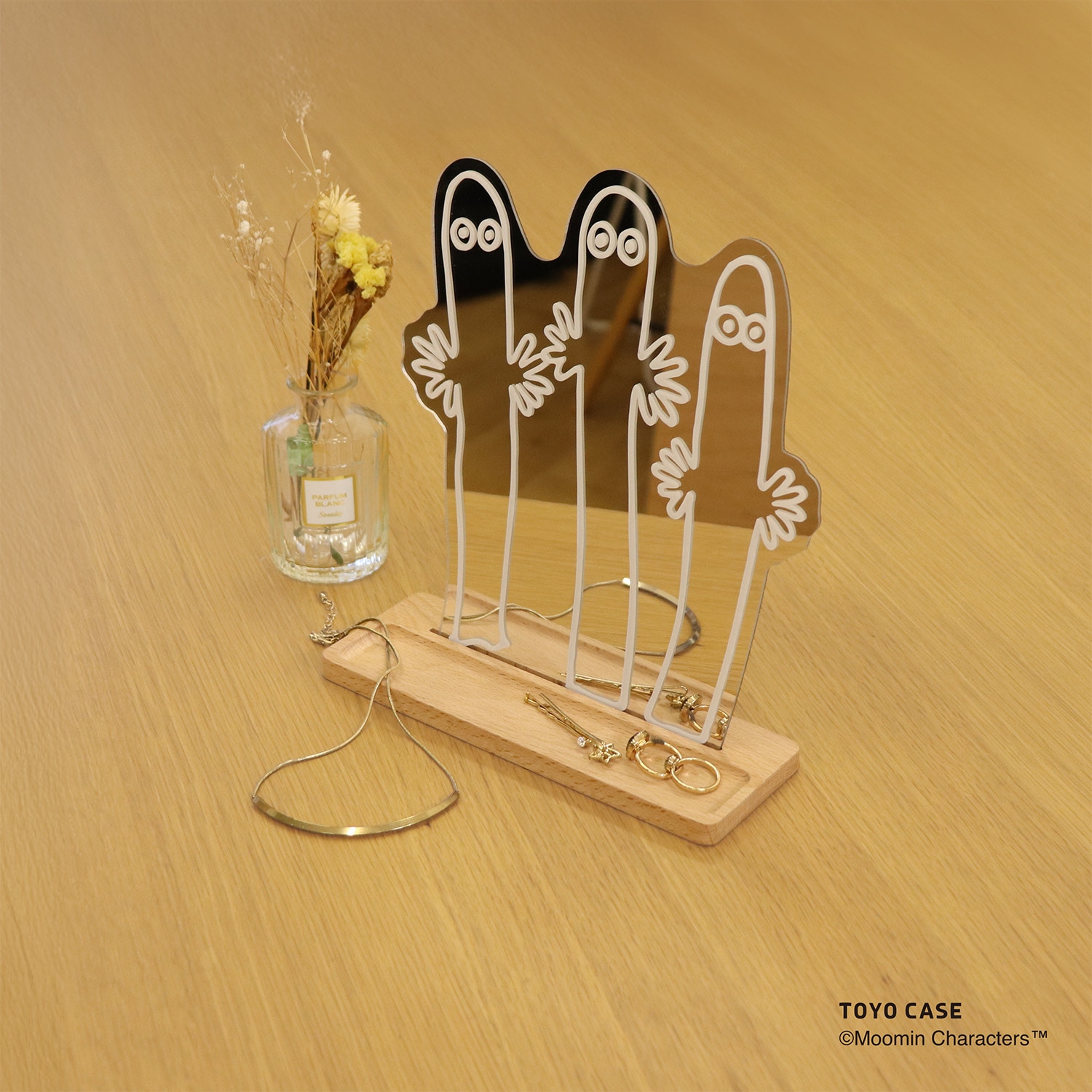 ダイカットスタンドミラー ムーミンシリーズ 01 ニョロニョロ ニョロニョロ