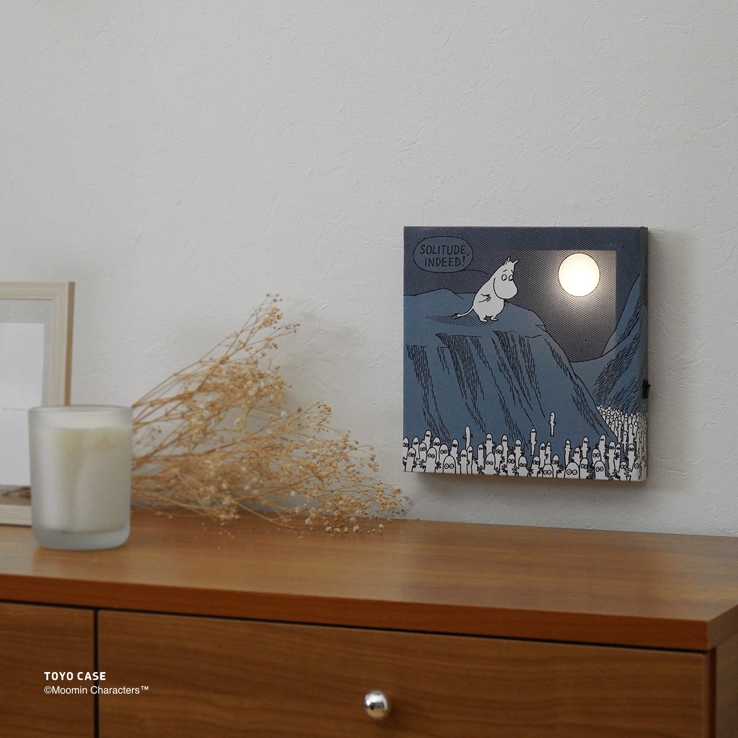 LEDキャンバスアートムーミンシリーズ　BLUE BLUE