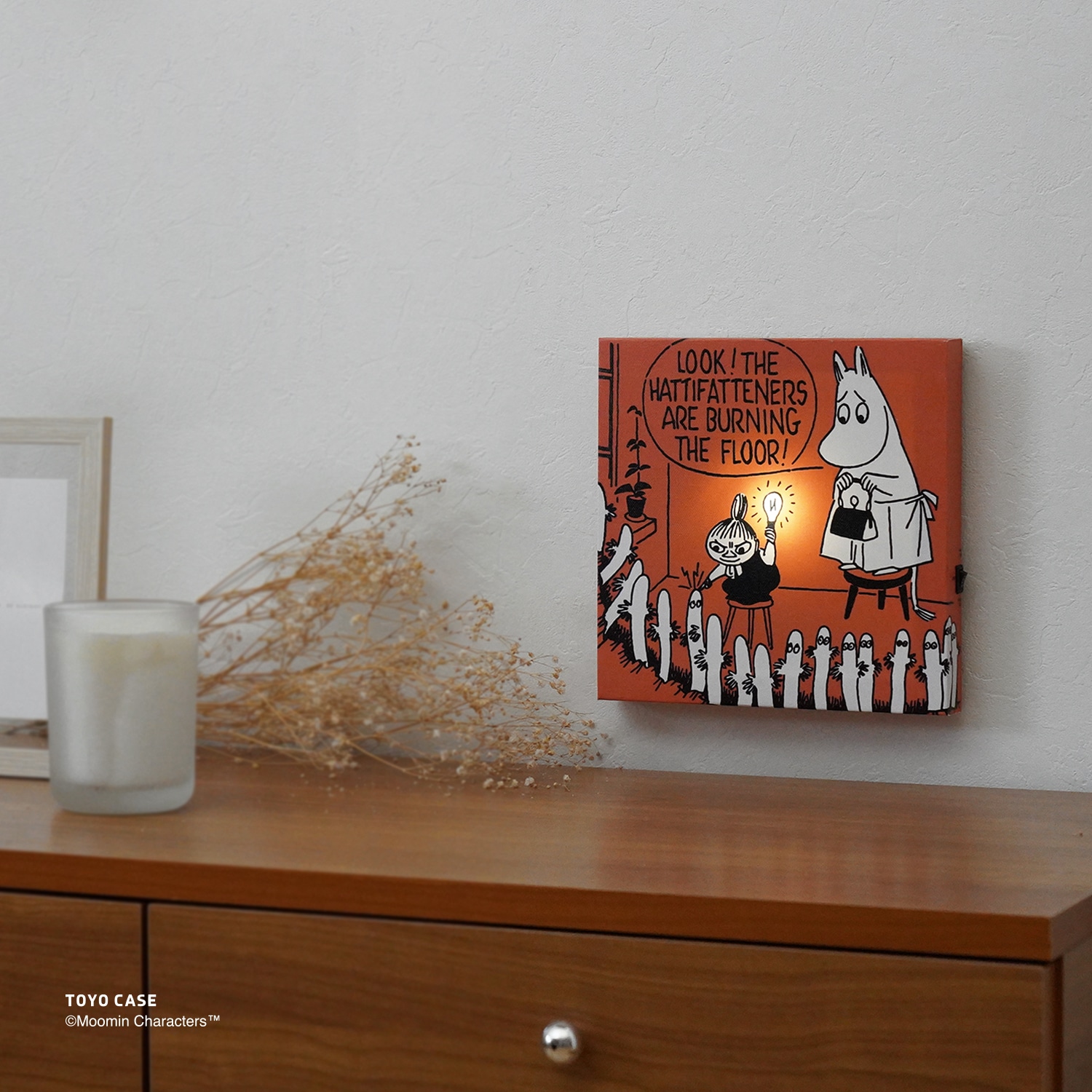 LEDキャンバスアートムーミンシリーズ　RED RED