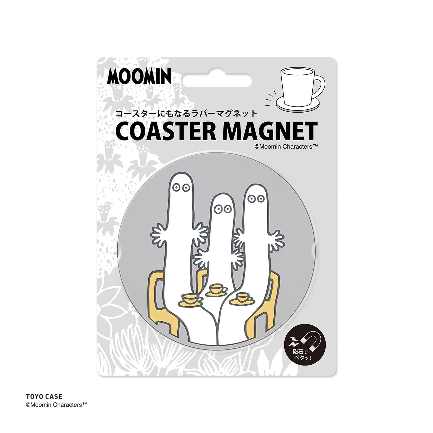 コースターマグネットムーミンシリーズ　ニョロニョロ ニョロニョロ