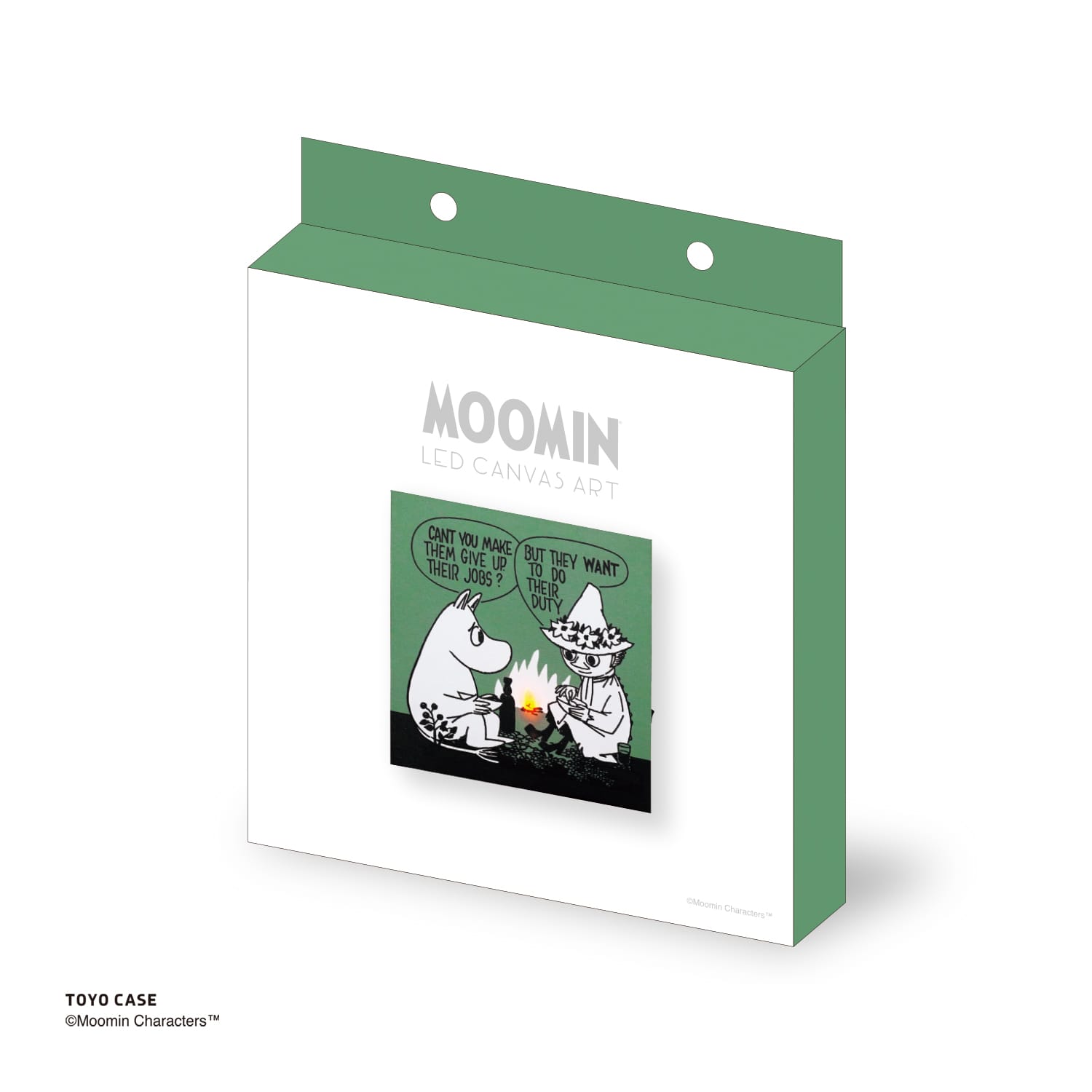 LEDキャンバスアートムーミンシリーズ　GREEN GREEN