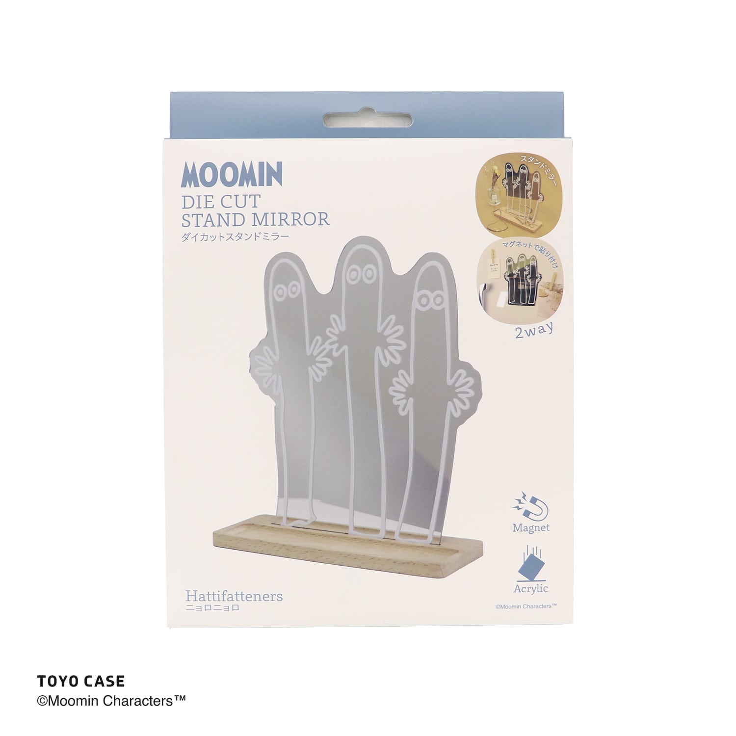ダイカットスタンドミラー ムーミンシリーズ 01 ニョロニョロ ニョロニョロ