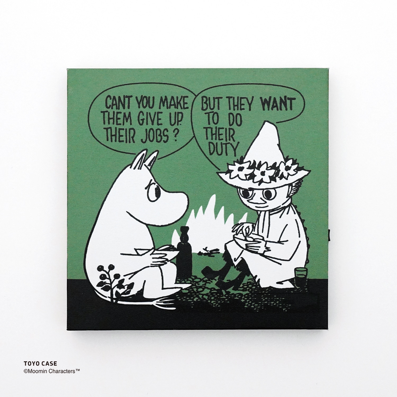 LEDキャンバスアートムーミンシリーズ　GREEN GREEN