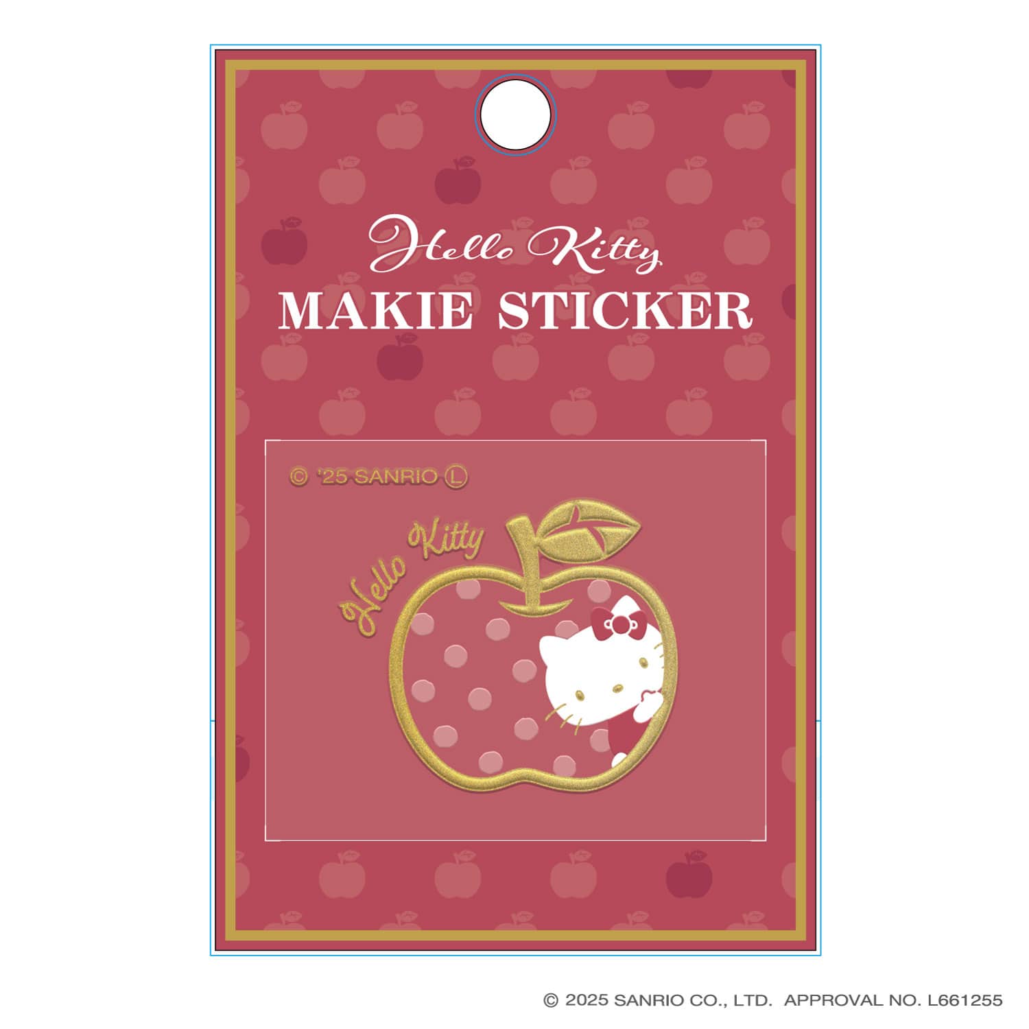 サンリオキャラクターズ　蒔絵ステッカー ハローキティ