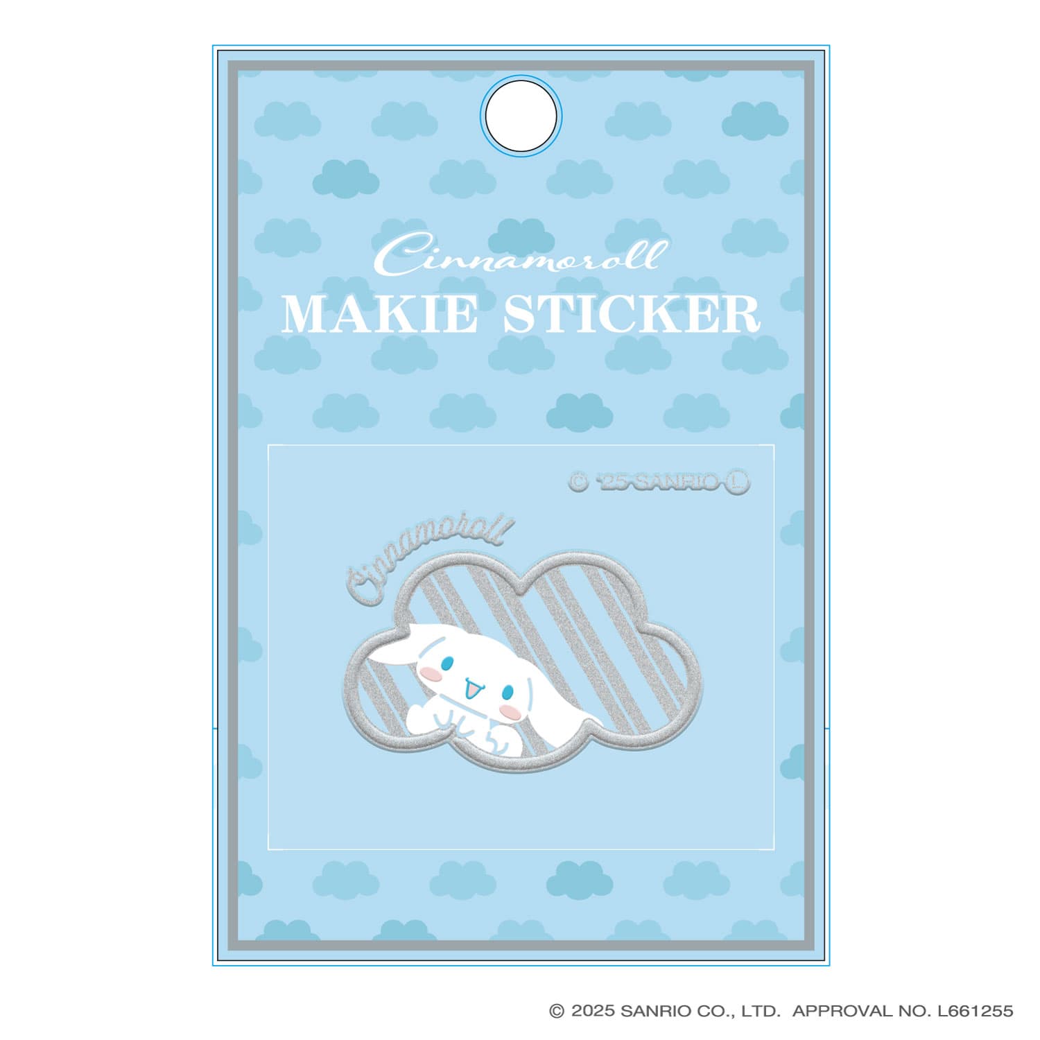 サンリオキャラクターズ　蒔絵ステッカー シナモロール