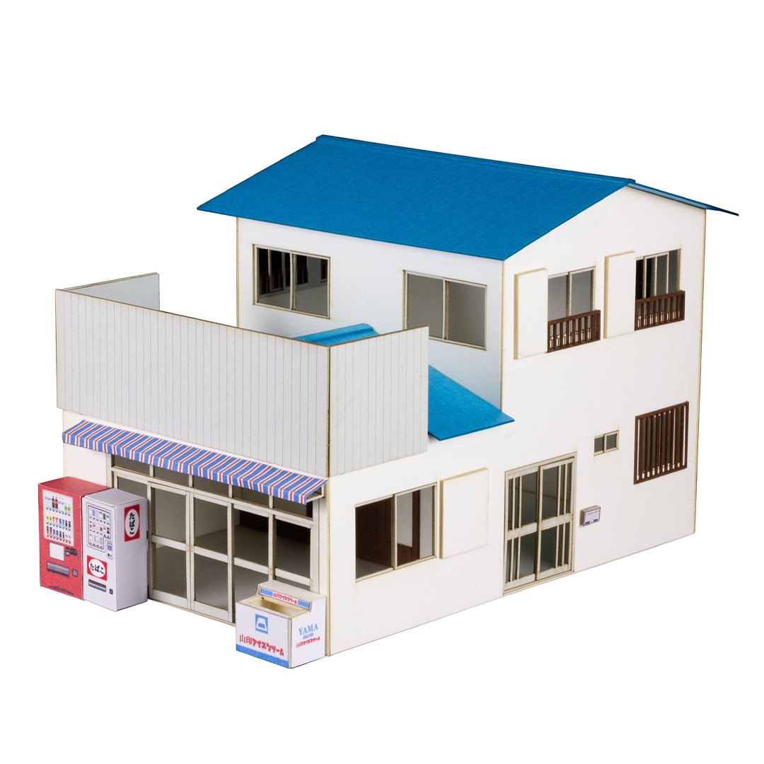 1/80ペーパーキット まちかどアクセサリーシリーズ 商店「よろずや」