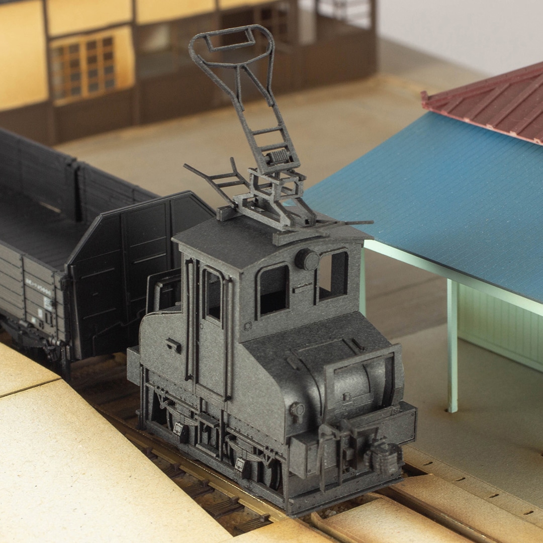 1/80ペーパーキット 銚子電鉄デキ3形 電気機関車(黒)
