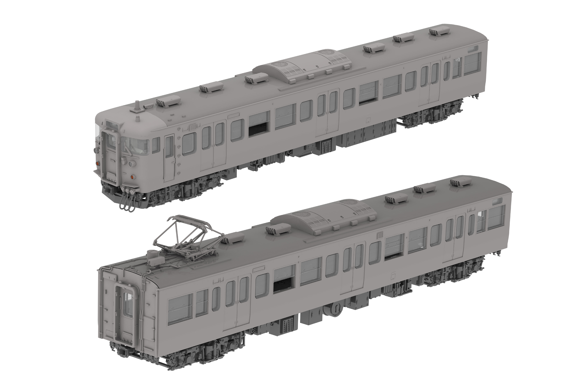 [クモハ115/モハ114セット]JR東日本115系300番代直流電車 PLUM直販限定「AU75Hタイプ」冷房装置パーツ2個付【2月発売予定】