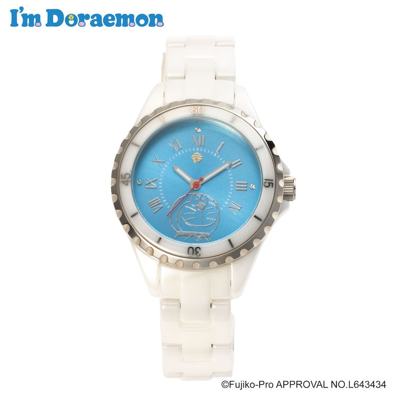 ドラえもん 時計 I'm Doraemon ドラえもんセラミック腕時計(ホワイト