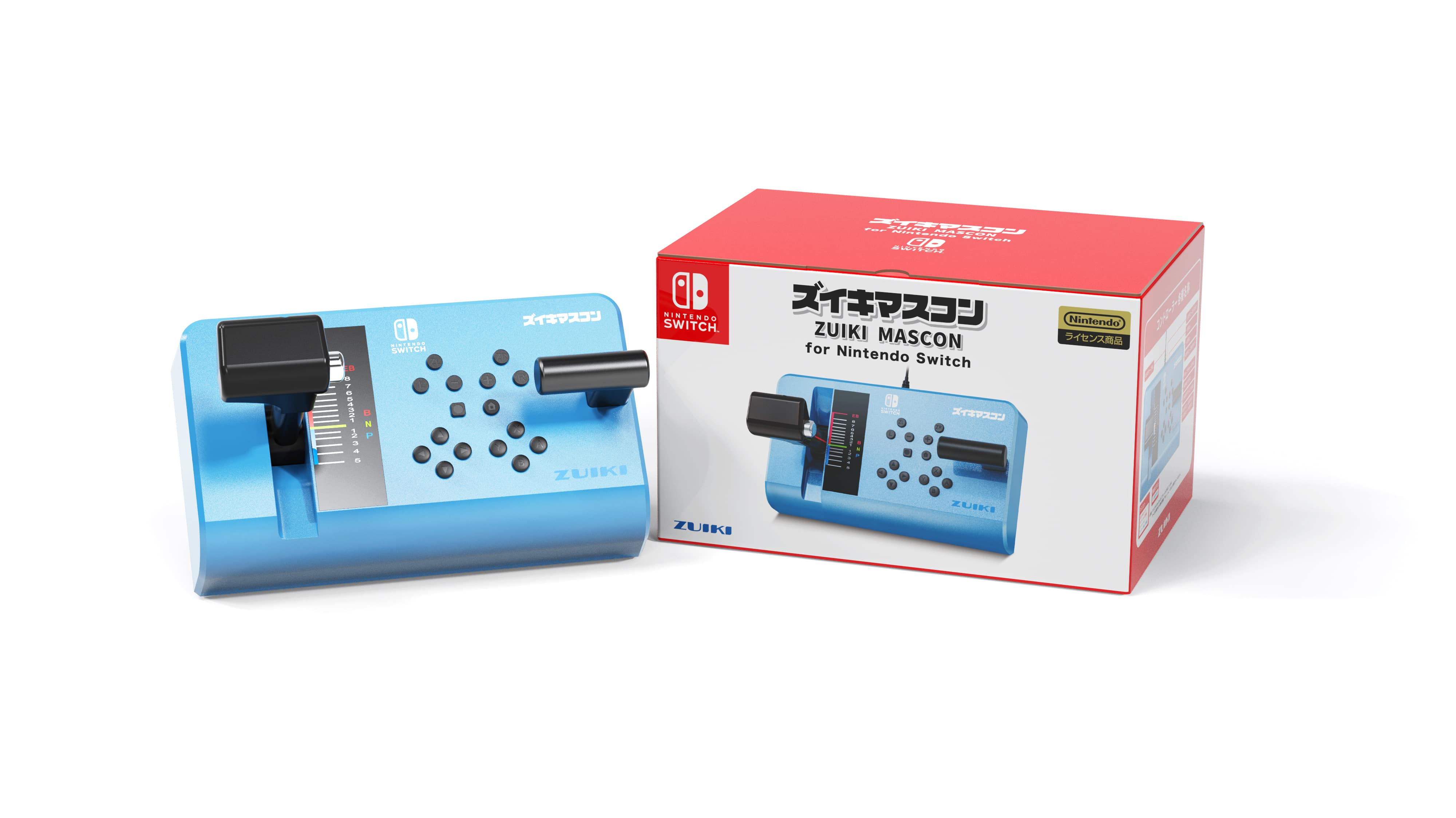 セット販売!ズイキマスコン for Nintendo Switch BLUE+鉄道にっぽん! RealPro 特急ロマンスカー! 小田急電鉄編