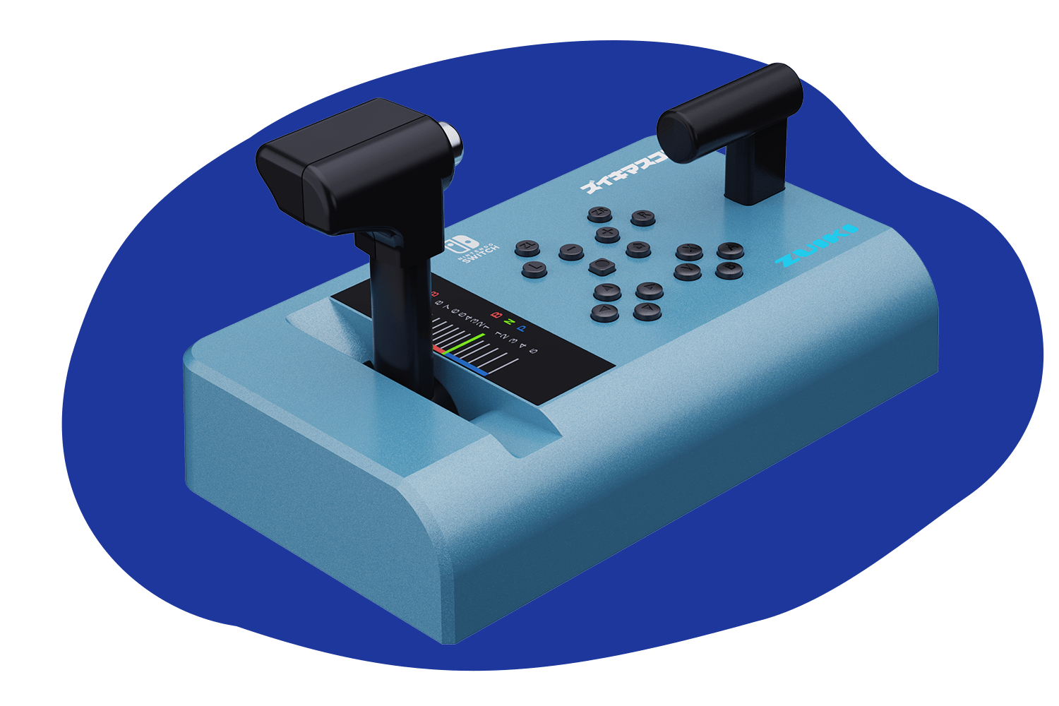 セット販売!ズイキマスコン for Nintendo Switch BLUE+鉄道にっぽん! RealPro 特急ロマンスカー! 小田急電鉄編