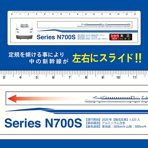 東海道新幹線N700スライドイン定規ひかり634東京