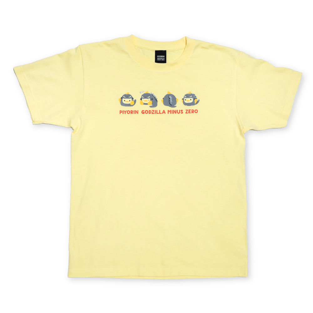 PIYORIN GODZILLA MINUS ZERO Ｔシャツ イエロー M イエローM