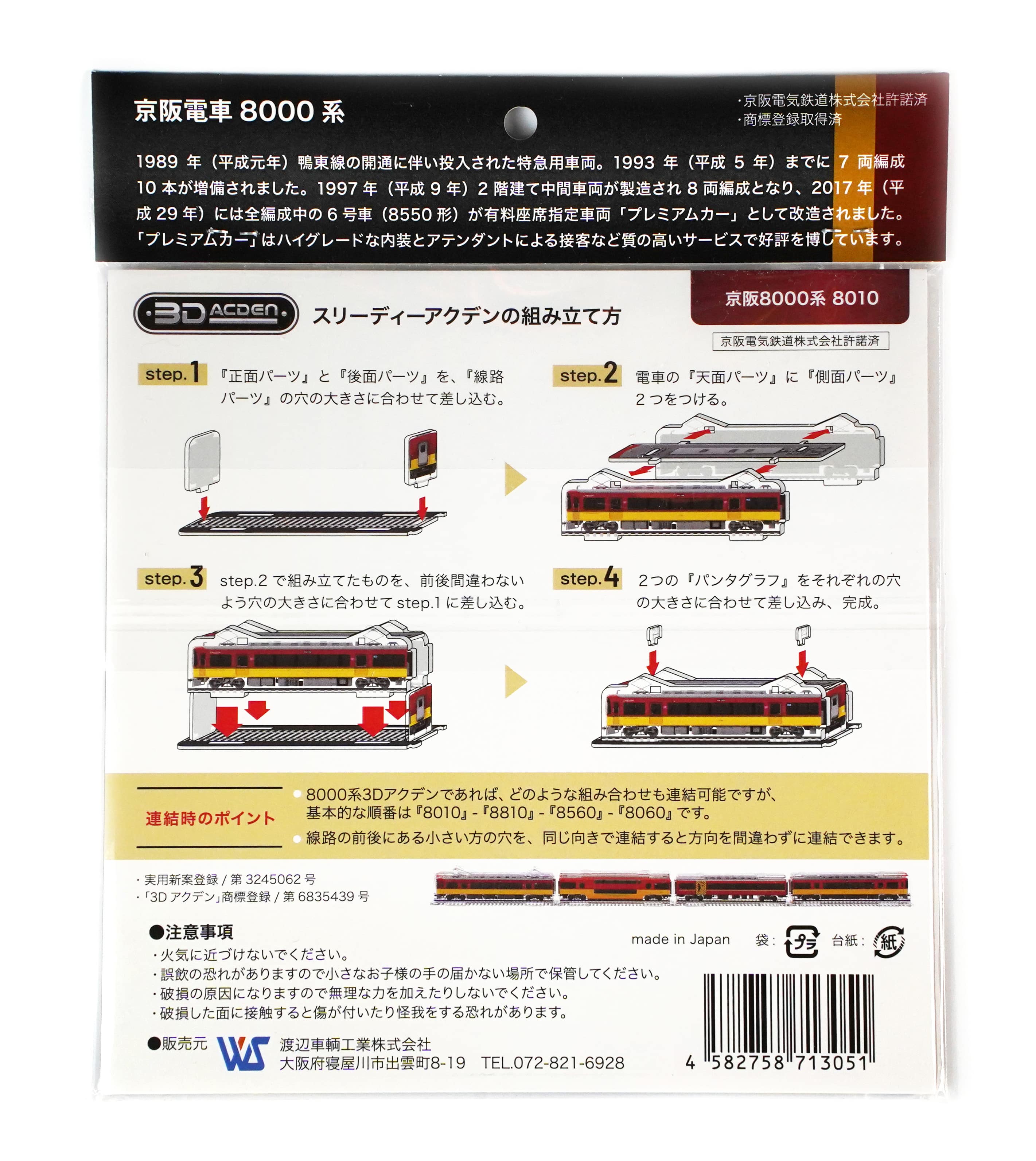 【3Dアクデン】京阪8000系8810号車（ダブルデッカー）