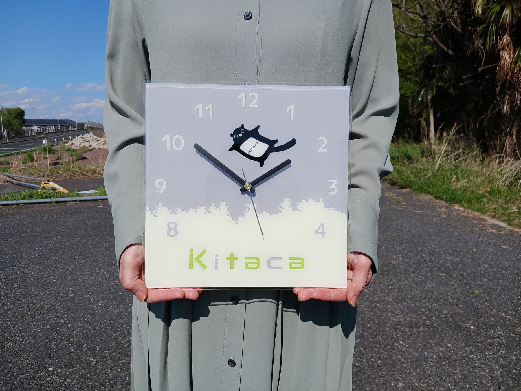 ＪＲ北海道 Kitaca アクリルウォールクロック（壁掛け時計）