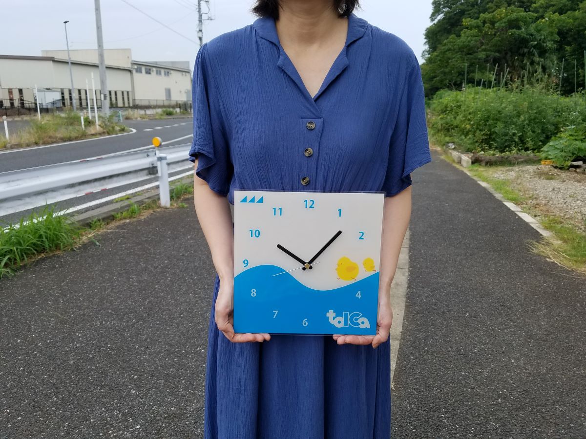 JR東海　TOICAのひよこ アクリルウォールクロック（壁掛け時計）カード柄