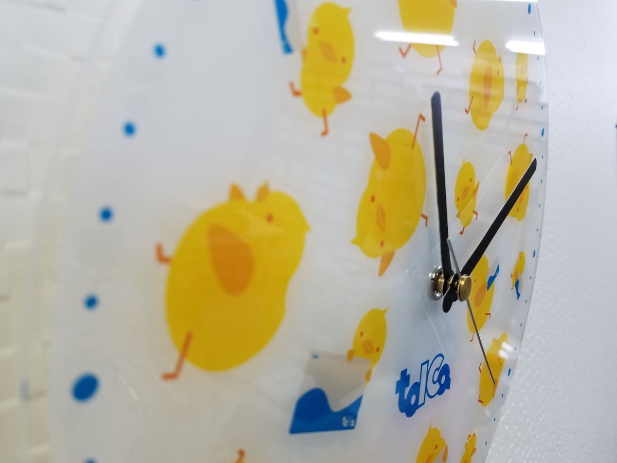 JR東海　TOICAのひよこ アクリルウォールクロック（壁掛け時計）ひよこ柄